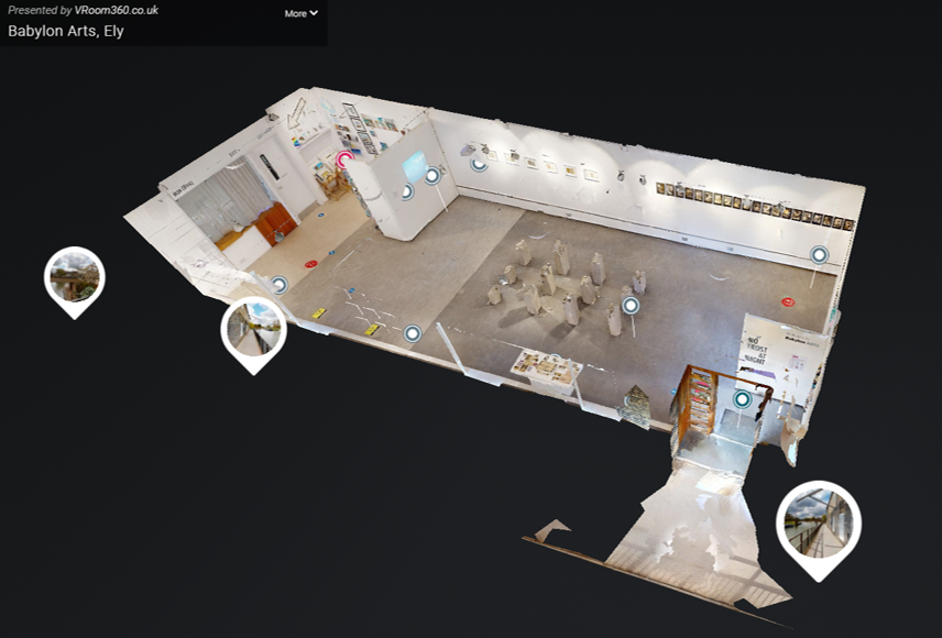 screen shot of exhibition virtual tour